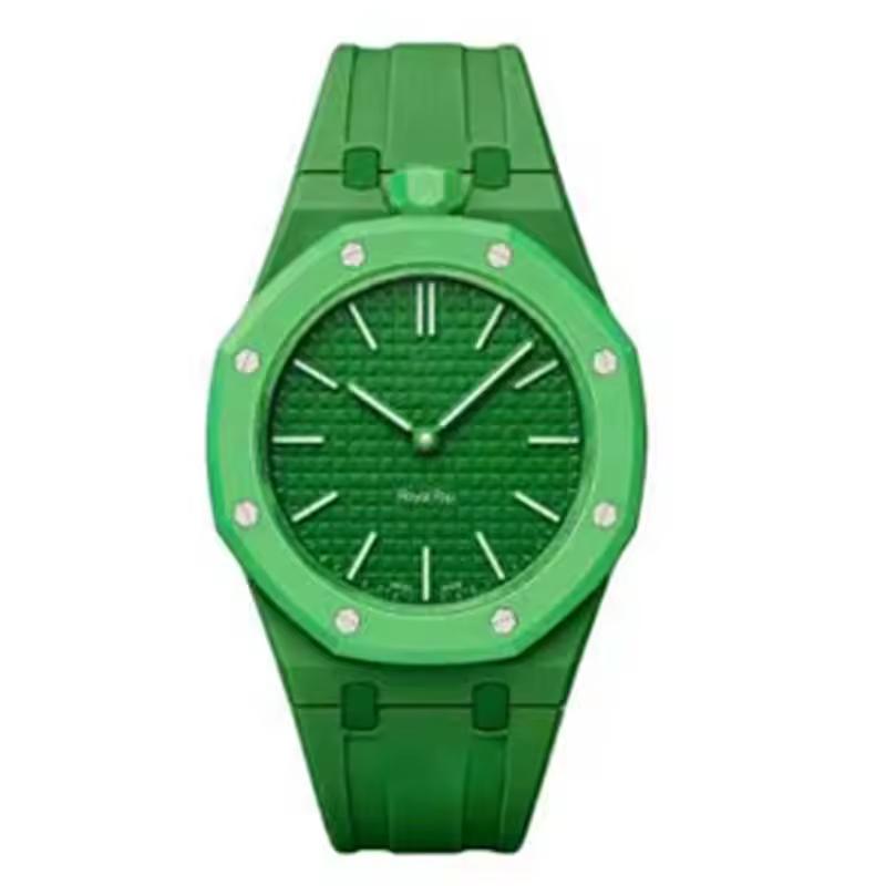 Midi Strap - Winder 12 o'clock — Emerald Green
